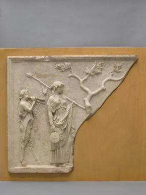 Relief:  Maenad and Young Faun