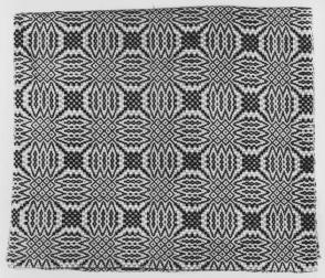 Coverlet:  double compass pattern