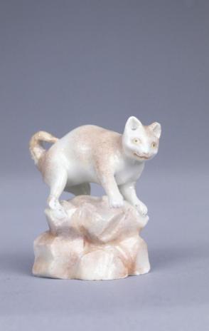 Miniature figure of a cat
