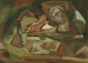 English Still Life with Plaster Head