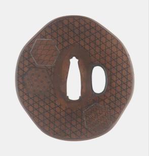 Tsuba:  Hexagonal Medallions with Geometric Designs