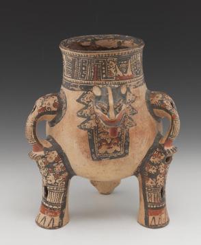 Jaguar effigy pot