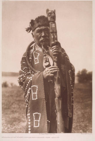 Hamasaka in Tluwulahu Costume with Speaker's Staff - Qagyuhl