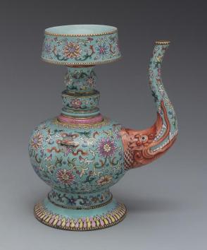 Ewer with elephant-head spout