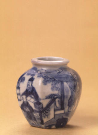 Snuff bottle: Teacher and Five Students
