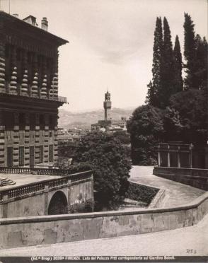 #3039a, Firenze, Lato Del Palazzo Pitti Corrispondente Sul giardino Boboli