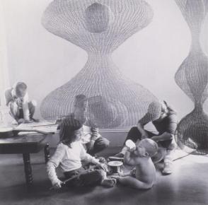 Ruth Asawa Family and Sculpture