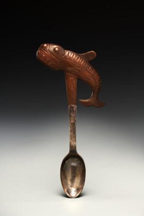 Spoon with whale design