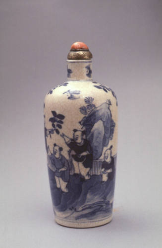 Snuff bottle:  Landscape with Children at Play