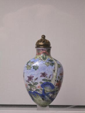 Snuff bottle:  Trees, Flowers and Insects