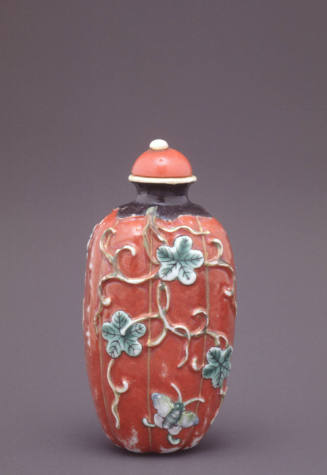 Snuff bottle:  Butterflies and Vines