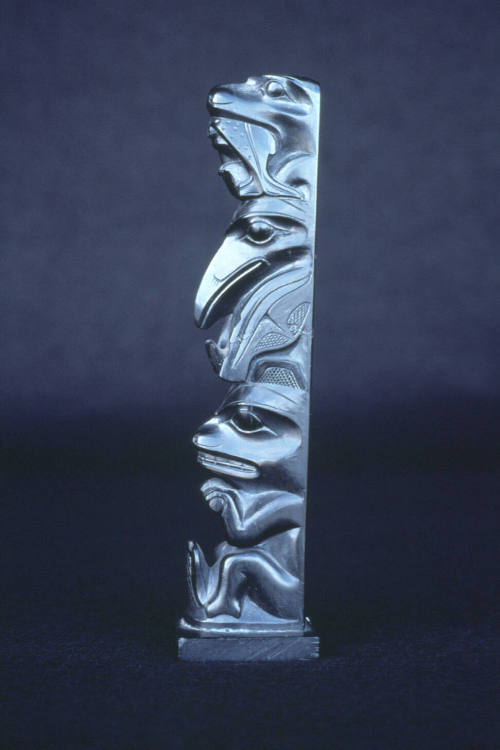 Argillite Model Totem Pole