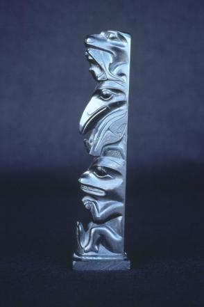 Argillite Model Totem Pole