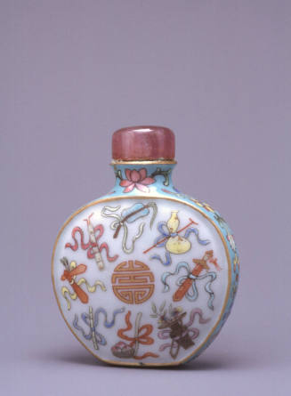 Snuff bottle:  Eight Taoist Symbols