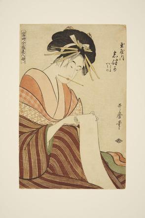 Shizuka of the Tamaya House, from the series A Complete Set of the Great Beauties of the Present Day