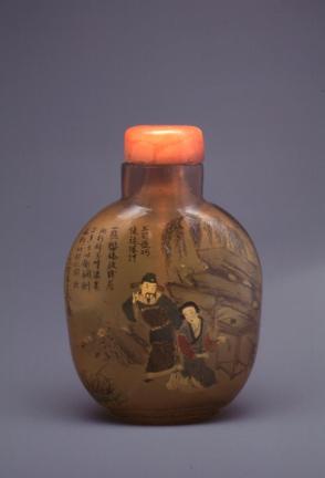 Snuff bottle:  story of Wang Szu-t'u: poem