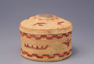 Twined Basket with Lid