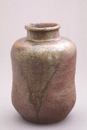 Rice cracker storage jar (sembei tsubo)