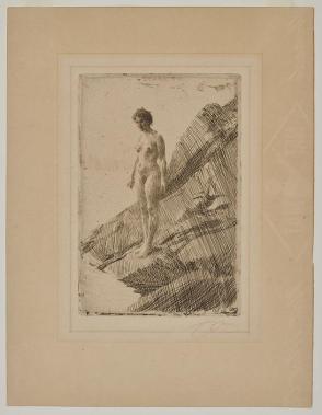 Nude Woman on Rocks