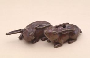 Waterdropper modelled as two hares