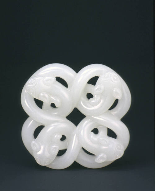 Entwined snake pendant
