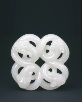 Entwined snake pendant