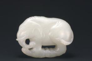 Elephant carving