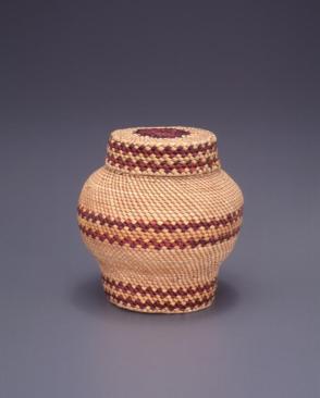 Ginger jar basket with lid