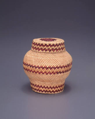 Ginger jar basket with lid