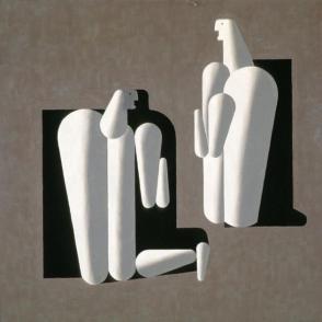 Two White Figures