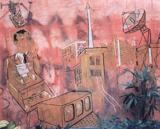 An Independence Day Mural in an Alley, Jakarta