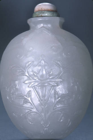 Snuff bottle:  Stylized Foliage and Blossoms