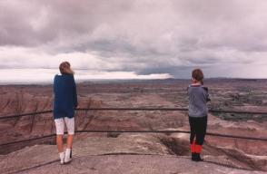 Girls, Badlands, South Dakota