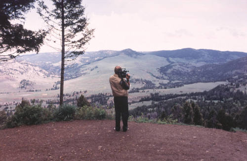 Video Taping Yellowstone Valley, Wyoming