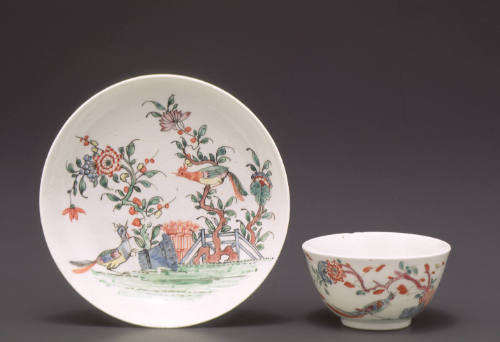 Teabowl and saucer