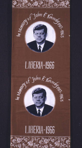 African-style commemorative cloth:  John F. Kennedy