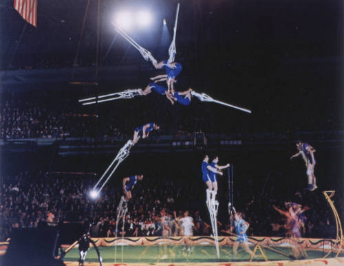 Moscow Circus Acrobats (from a 1985 portfolio)