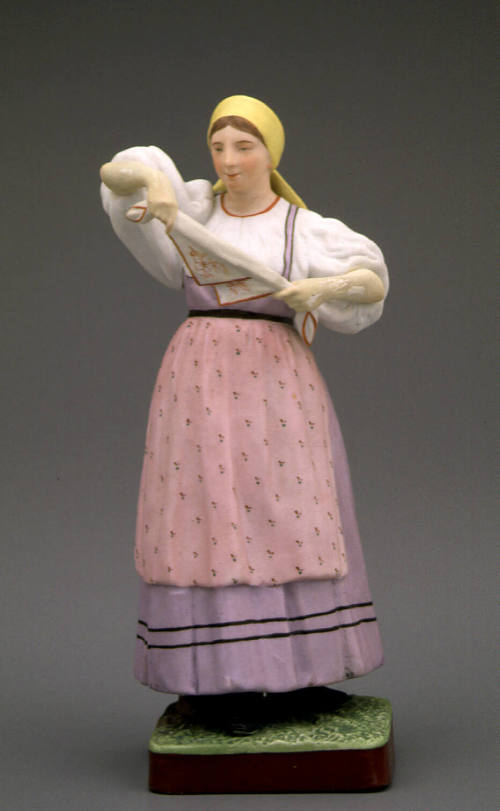 Woman with kerchief in her hands