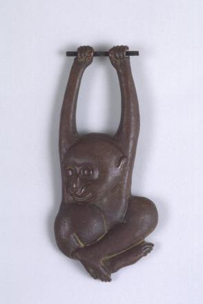 Repousse copper monkey