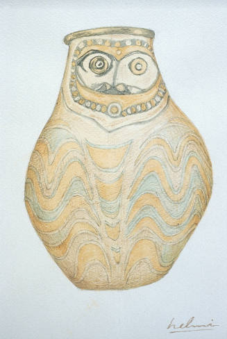 Face Urn from the Sepik River Valley - New Guinea