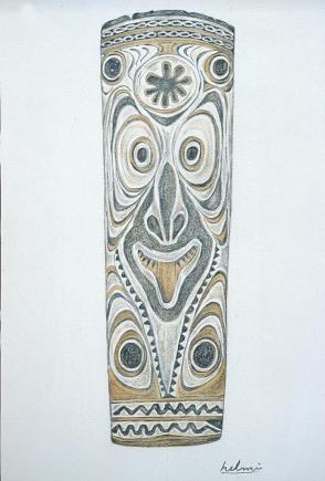 Shield from the Sepik River Valley, New Guinea