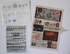 Mail art in envelope