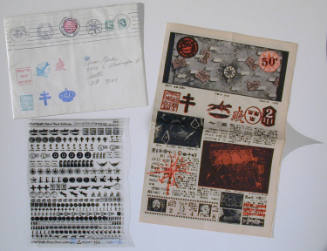 Mail art in envelope