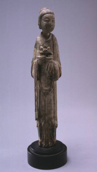 Polychrome wood figure