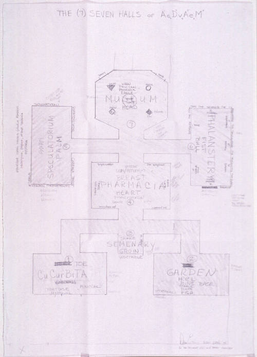 Study for the Installation "The Seven Halls of AeDvAeM