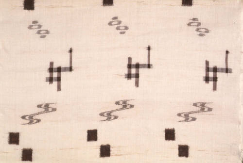 Okinawa fabric lengths and file folder of samples and notes