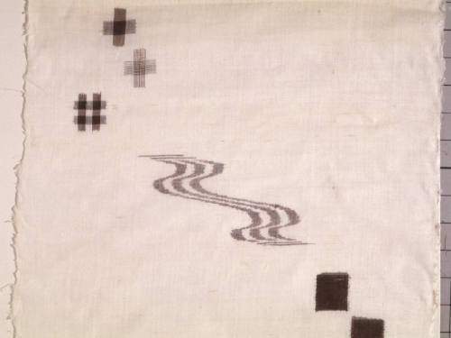 Okinawa fabric lengths and file folder of samples and notes