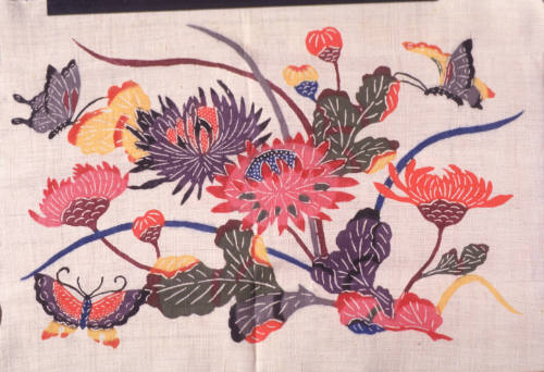 Okinawa Fabric Lengths and file folder of samples and notes