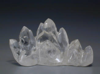 Clear rock crystal brush rest