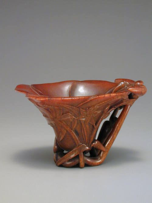 Cup with floral decoration